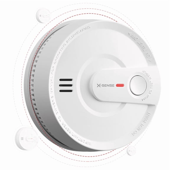 X-Sense Wireless Smoke Detector, Interconnected Alarm, Long Range Signal, Battery Powered, SD20-W, 1-Pack