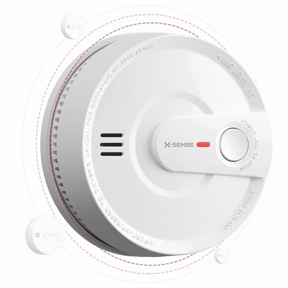 X-Sense Wireless Smoke Detector, Interconnected Alarm, Long Range Signal, Battery Powered, SD20-W, 1-Pack