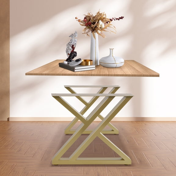 X-Shaped Table Legs 440lb Load-bearing Dining Coffee Table Legs Desk Legs