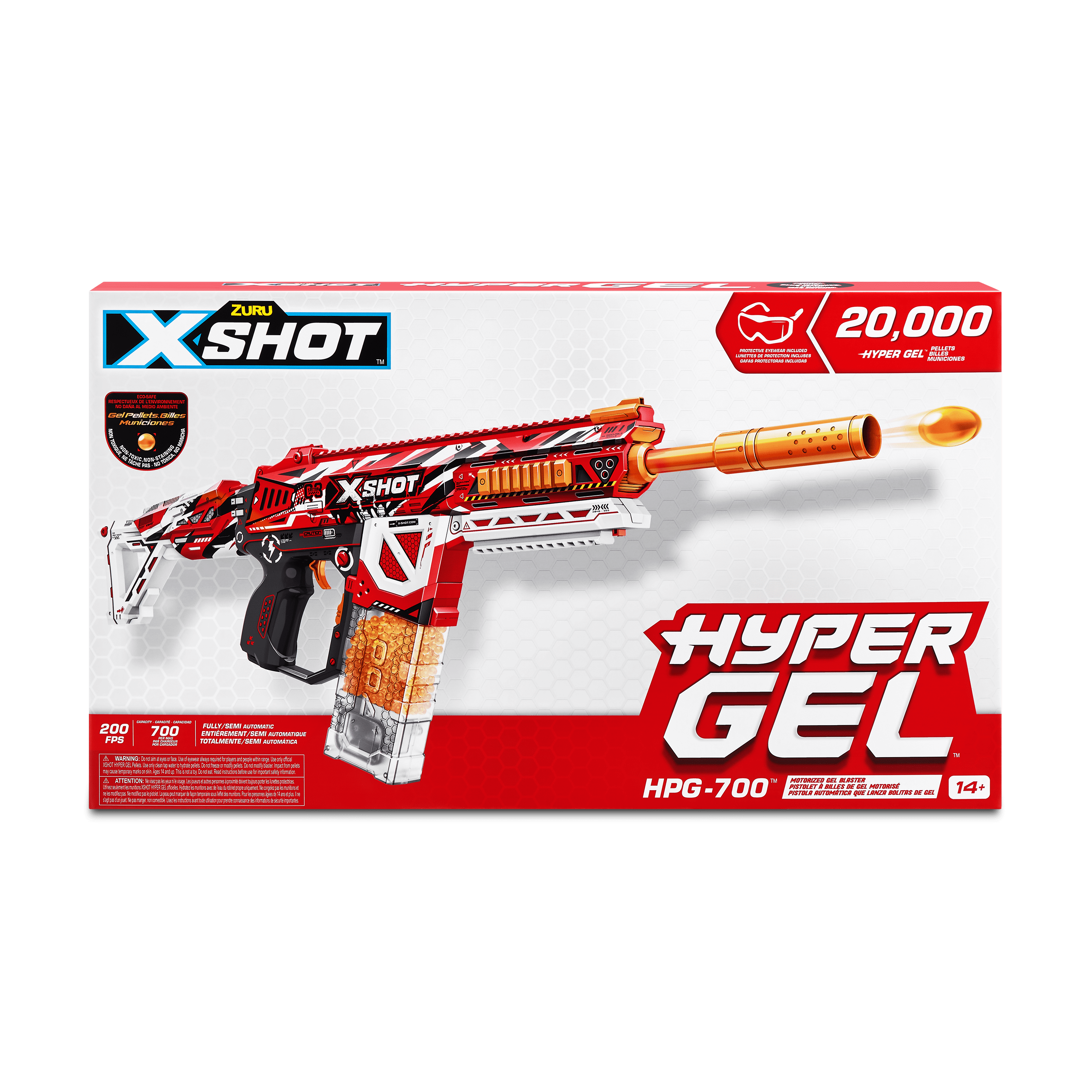 X-Shot Hyper Gel HPG-700 Blaster (20,000 Hyper Gel Pellets) by
