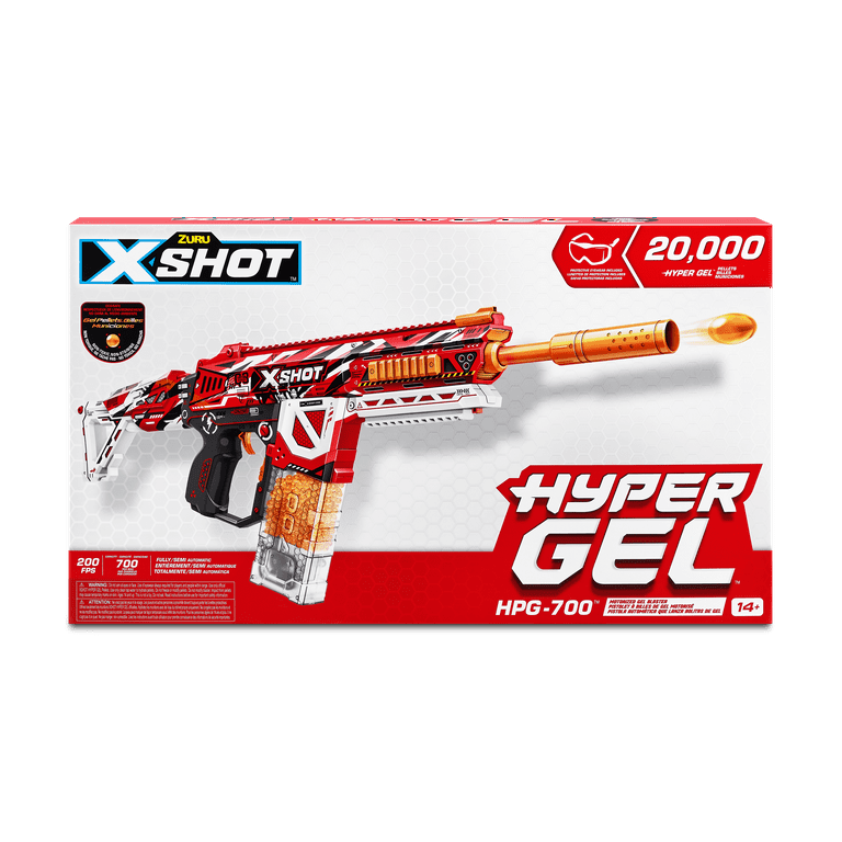 X-Shot Hyper Gel HPG-700 Blaster (20,000 Hyper Gel Pellets) by ZURU for  Ages 14-99 