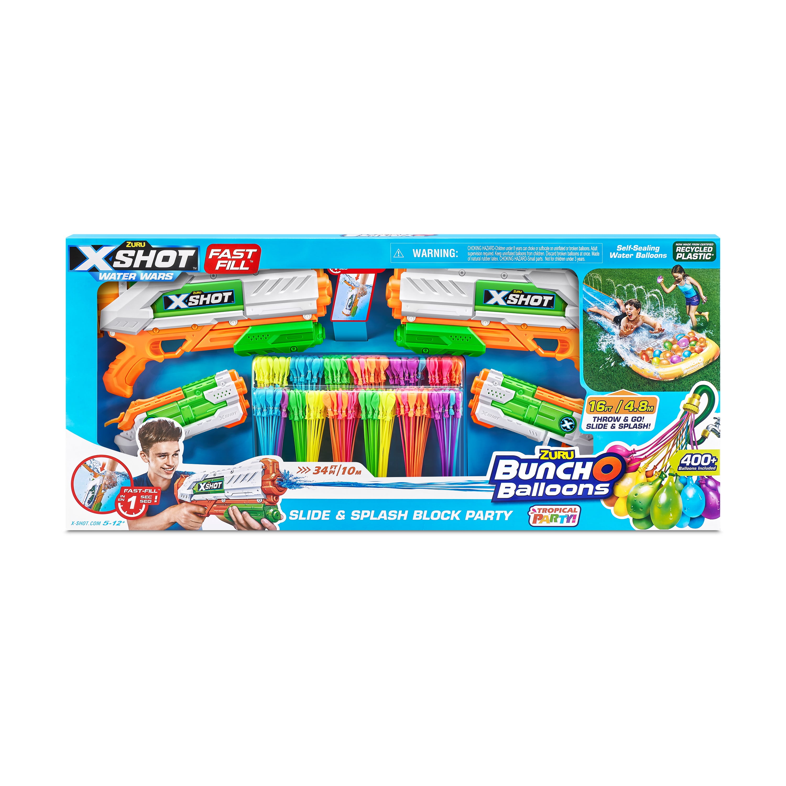 The Coupon deal of  X-Shot Water Fast-Fill Tropical Party Set by ZURU