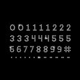 X-Small Numbers Clear Iron-on Rhinestone Transfer for Creating Dates by ...