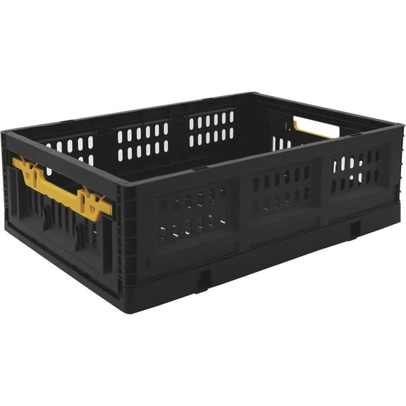 X-Space Stackable Folding Crate, 23 1/2in.W x 7 1/16in.H