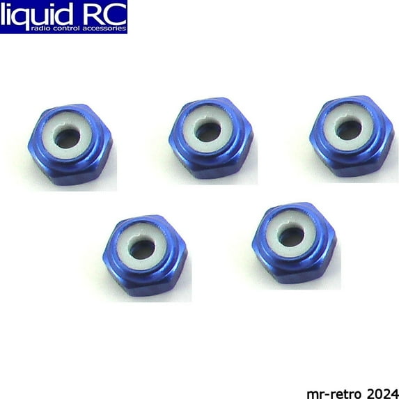 X Spede LNM206 2mm Blue Lock Nut (5)