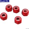 thumbnail image 1 of X Spede LNM502 M5 Aluminum Locknuts with Nylon Inserts (5)(Red), 1 of 3