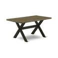 thumbnail image 1 of Dining Table Wire brushed Black & Distressed Jacobean, XT676, 1 of 2