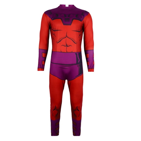 X-Superhero Jumpsuit, X-Superhero Role Play Bodysuit, X-Superhero Halloween Costume, X-Superhero Outfit, X-Superhero Men 2 Styles Superhero Full Body Zentai Jumpsuit Halloween Cosplay Costume, L
