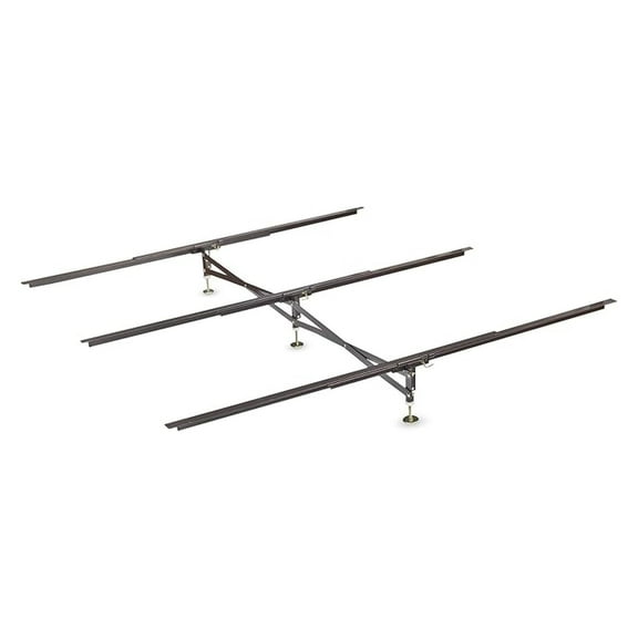 X-Support Bed Frame Support System, GS-3 XS Model - 3 Cross Rails and 3 Legs - Strong Center Support Base for Full, Queen and King Mattress, Box , and Bed