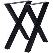 X Table Legs 28X 24 ,Wide Metal Table Legs , Heavy Duty Steel Desk Legs Table Leg Dining Table Legs Coffee Desk Leg, Set of 2