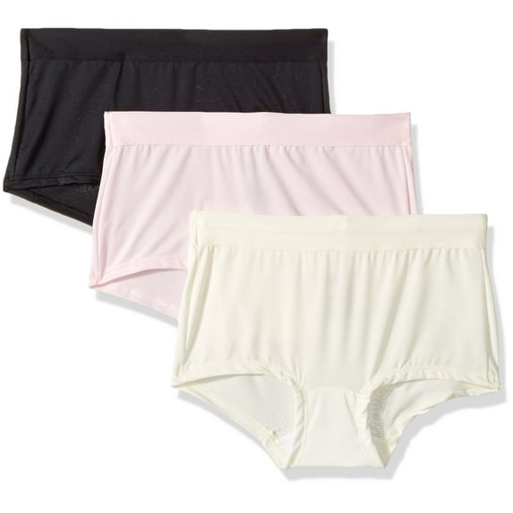 X-Temp? Constant Comfort? Women's Microfiber Boyshort Panties 3-Pack MI47P3 Size 5