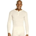 thumbnail image 1 of X-Temp; Men's Organic Cotton Thermal Henley 14510, 1 of 2