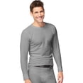 thumbnail image 1 of Hanes 14500 X-Temp Mens Organic Cotton Thermal Crew, Heather Grey - Extra Large, 1 of 2