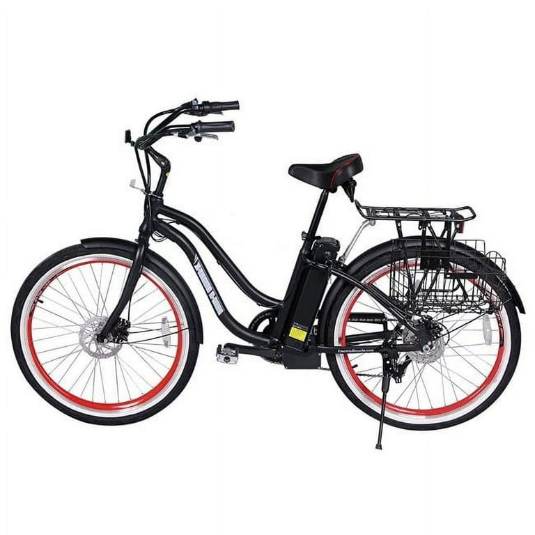 X Treme Scooters MALIBU24 E BLA Malibu Elite 24V Beach Cruiser