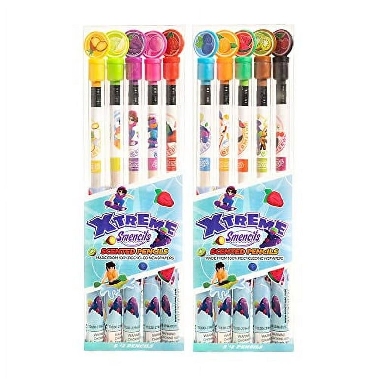 X-Treme Sports Smencils (2 Pack) - Scented Pencils, 5 Count, Gifts for  Kids, School Supplies, Classroom Rewards, Party Favors