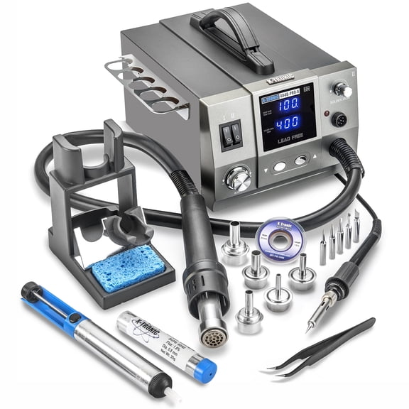 X-Tronic 4040-PRO-X 700 W Hot Air Rework Soldering Iron Station • C/F, 0-30 Min Sleep, Auto Cool Down & More