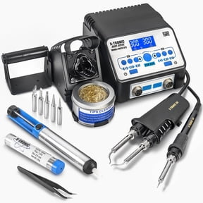 X-Tronic 8020-XTS 2-in-1 Soldering Iron and Hot Tweezers Station with Adjustable Temp Presets and Accessories