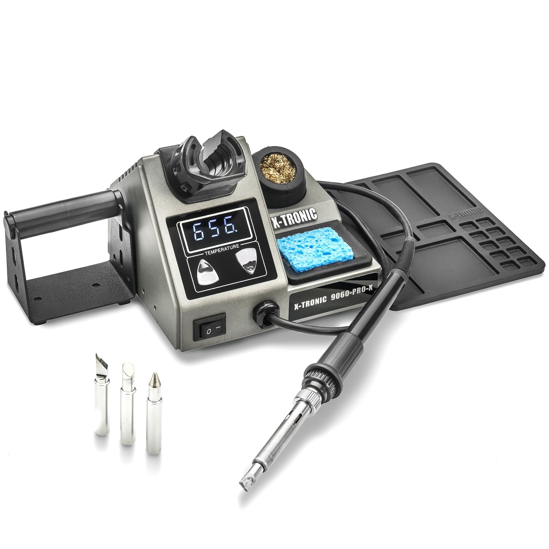 X-Tronic 9060-PRO-X 200W Stained Glass Soldering Iron Station & Accessories | Adjustable Sleep Timer, °C/°F Conversion