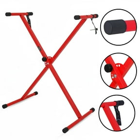 X-Type Keyboard Stand, Heavy-Duty Adjustable & Foldable Piano Stand for Digital Keyboards, DJ Controllers, 12-38 Inch Height, 110Lbs Capacity