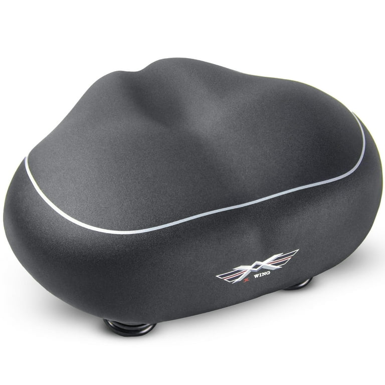 X Wing Noseless Bike Seat, Extra Thick Cushion, Fits City