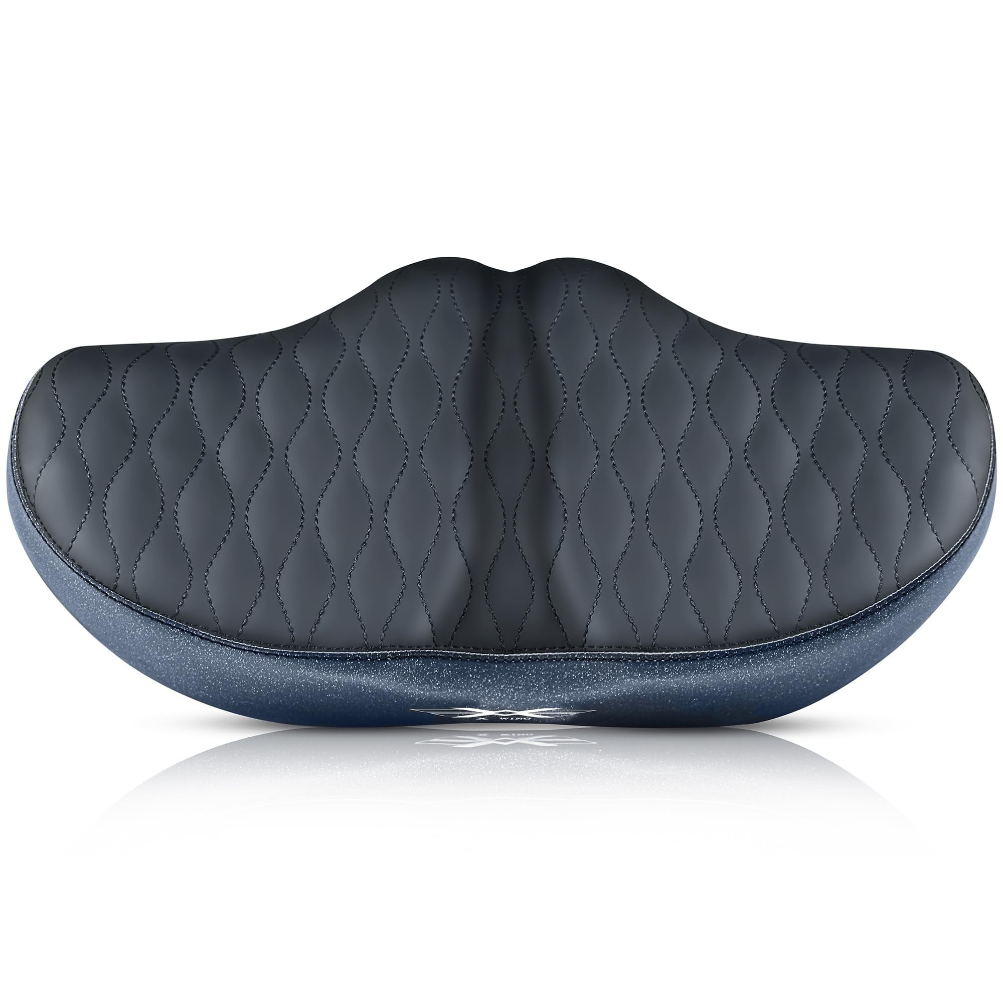X WING New-Age Noseless Bike Seat Cushion for Men & Women - Extra Padding & Wide - Suitable for City, Electric, Stationary Bikes - Compatible with Peloton Bikes – Wide Winged Bike Seat with Cushion