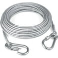 thumbnail image 1 of X XBEN 30 Feet Tie Out Cable for Dogs, Locking Carabiner Dog Runner Chain for Outside, Yard, Camping, Up to 250 Pounds, 1 of 13