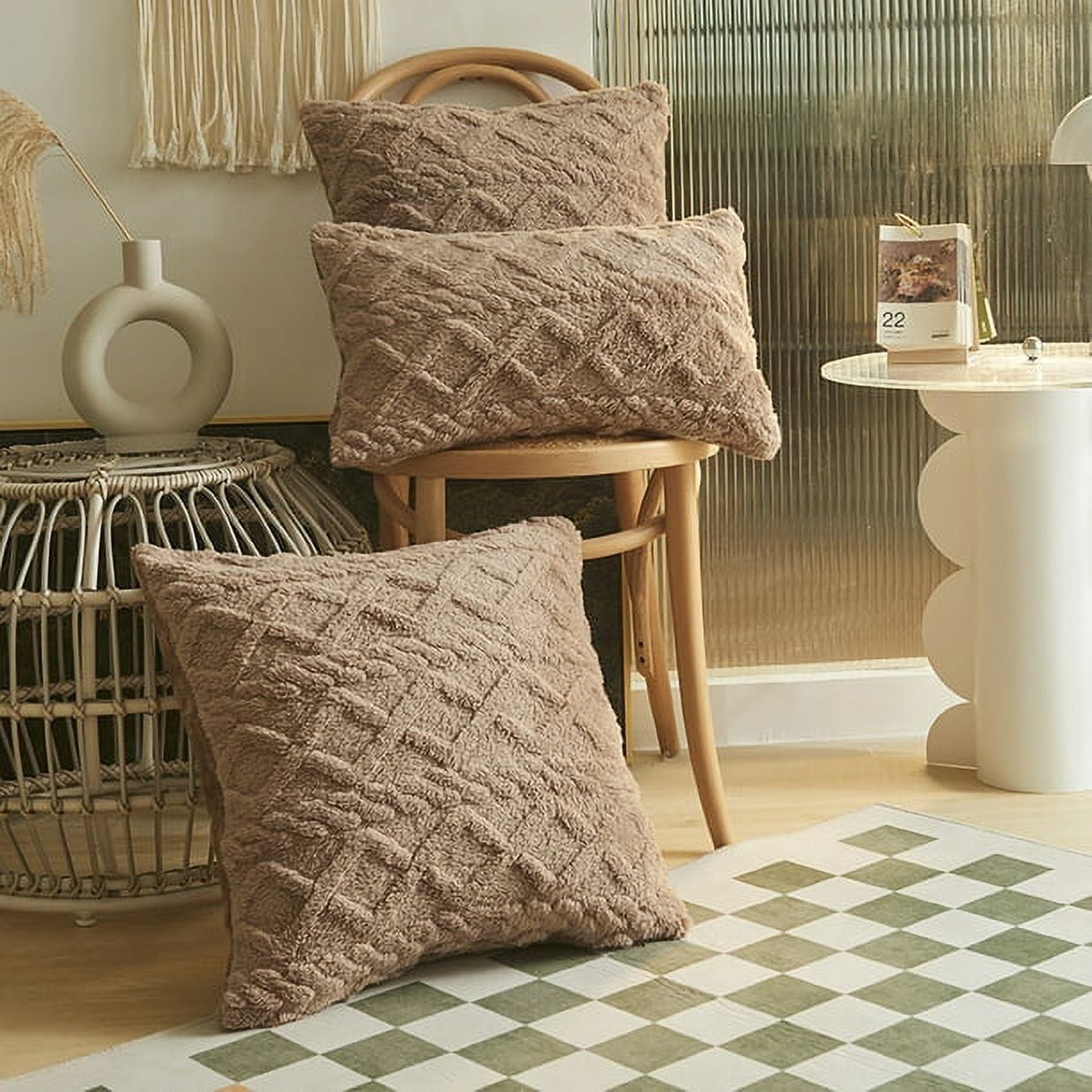Plush couch pillows hot sale