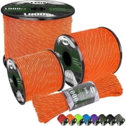 X XBEN Paracord Reflective 1000lb, 50/100/200/500/1000ft 4mm, 13 Strand Paracord Rope, Tactical Parachute Cord for Camping, Fishing, Clothesline, Hammock, Tent & Survival Bracelet