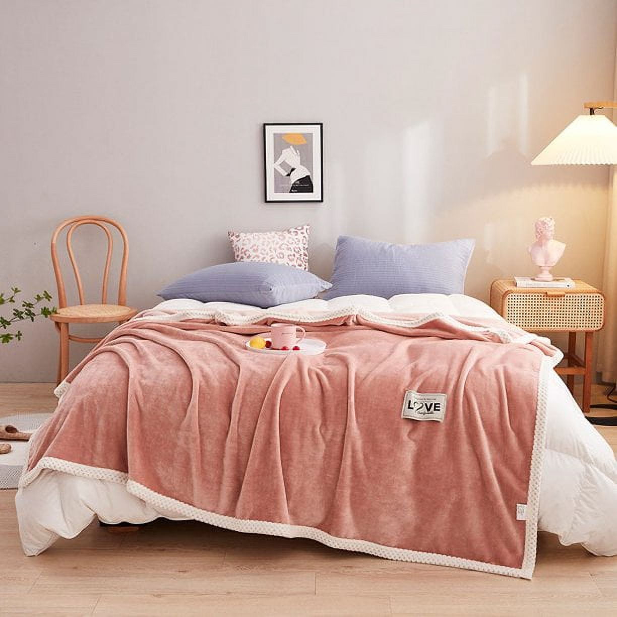 X XBEN Soft Throw Blanket for Couch Bed Sofa 60 x 80 Inches