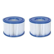 X Xhtang 2PCS Type VI Replacement filter cartridge, compatible with for SaluSpa, Lay-Z-Spa and other inflatable hot tub filter - Fits All Spa Models Requiring Type VI Filters