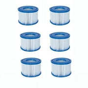 X Xhtang 6PCS Type VI Replacement filter cartridge, compatible with for SaluSpa, Lay-Z-Spa and other inflatable hot tub filter - Fits All Spa Models Requiring Type VI Filters