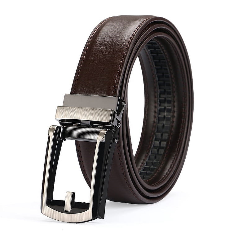 Brown Belt xH USA Made Jean Belt Crazy Horse Leather - Hanks Belts main image 2