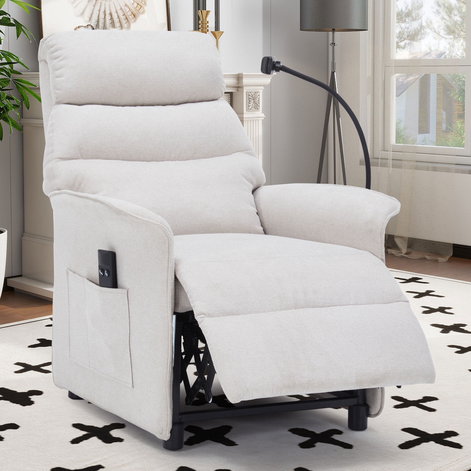 X Xishe Pushback Recliner Chairs for Adults, Recliner with Cell Phone ...