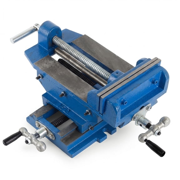 X-Y Axis Cross Vise, 6 Inch Heavy Duty Cross Slide Vise, Drill Press Milling Machine Accessories Workbench Clamp