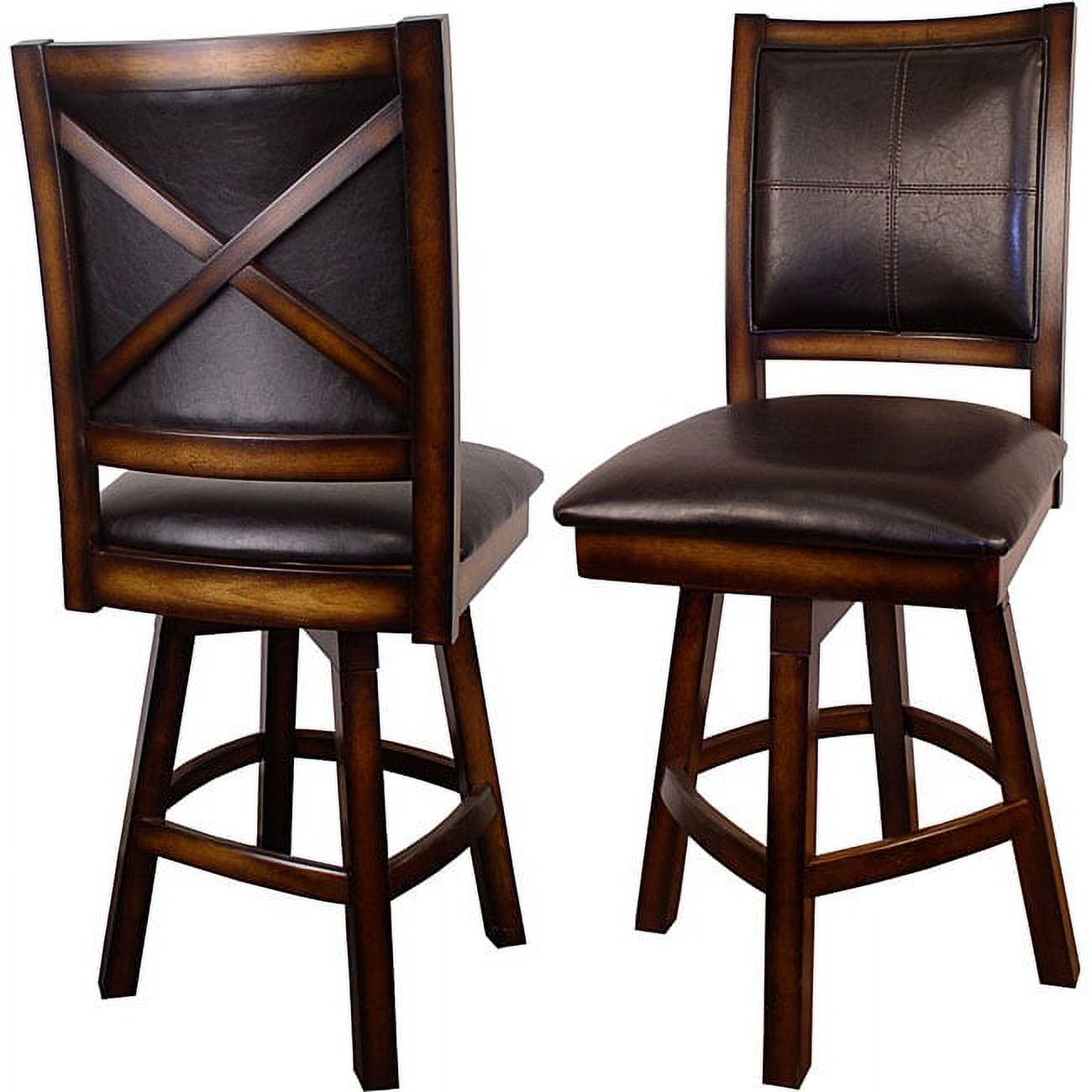 Xback Swivel Counter Stools (Set of 2)
