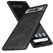 X-level Google Pixel 7 Pro Case, Anti-Scratch Premium PU Leather Soft TPU Bumper Shockproof Protective Phone Cover Case for Google Pixel 7 Pro Black