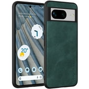 X-level Google Pixel 8 Case, Anti-Scratch Premium PU Leather Soft TPU Bumper Shockproof Protective Phone Cover Case for Google Pixel 8 (Green)