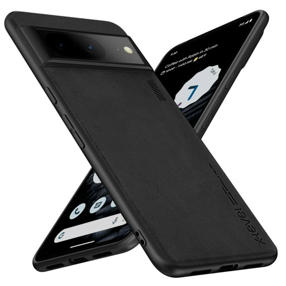 X-level Google Pixel 8 Case Drop Protective Thin Dual Layer Shockproof Bumper Cases Full Body Rugged Hard PC Back Anti-Scratch Microfiber Surface with Grip with Soft Edge Slim Cover-Black