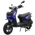 thumbnail image 1 of X-Pro Brand New 150 Gas Moped Scooter Adult Bike, 12" Aluminum Wheels Electric/Kick Start Dual Headlights, 1 of 5