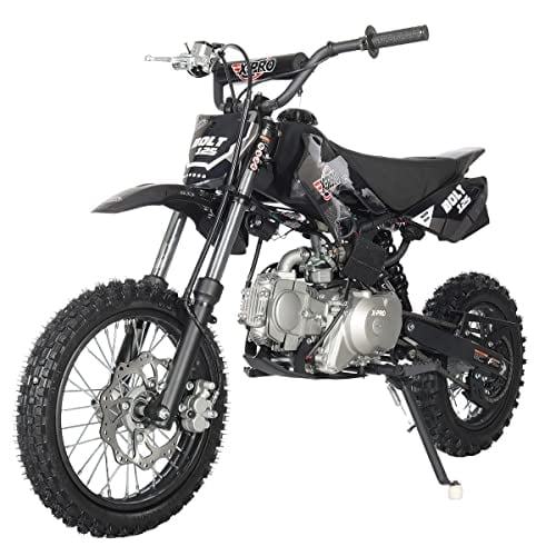 X-Pro Brand New Bolt 125cc Gas Pit Dirt Bike, Automatic Transmission, Electric Start, Big 14"/12" Tires!