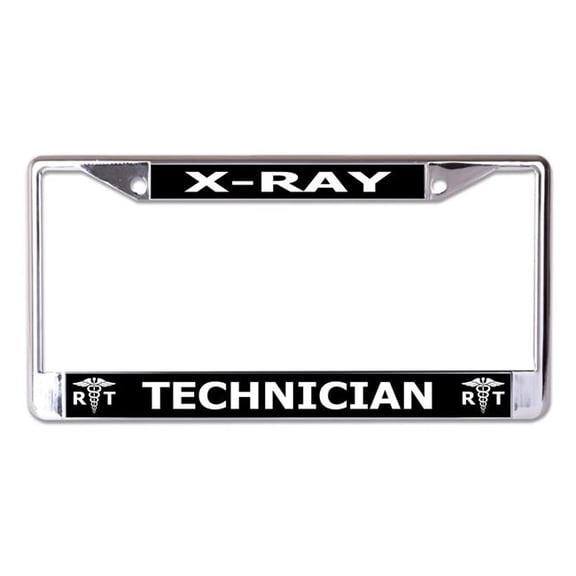X-ray Technician Chrome License Plate Frame