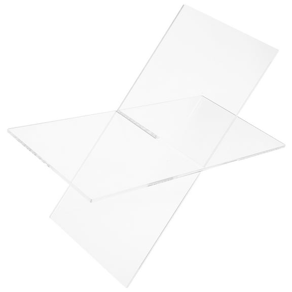 X-shaped Acrylic Book Coffee Table Stand Book Stand Document Recipe Page Holder Magazine Rack for Cookbook Art Book Bible Textbook Magazine Transparent