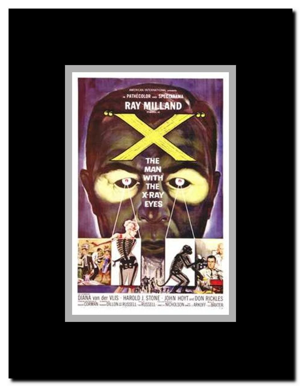 X: the Man with X-Ray Eyes Framed Movie Poster