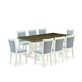 thumbnail image 1 of X077MZ015-9 9Pc Kitchen Set - Rectangular Table and 8 Parson Chairs - Multi-Color Color, 1 of 2