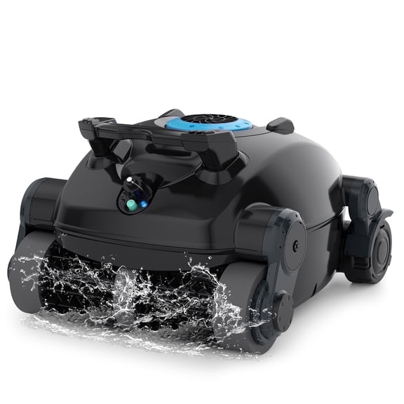 RK-X1 Cordless Robotic Pool Cleaner, Wall Climbing, Lightweight, Dual-Motor, 100-Min Runtime, 8L Large Capacity, Up to 1100 Sq.Ft.,Blue