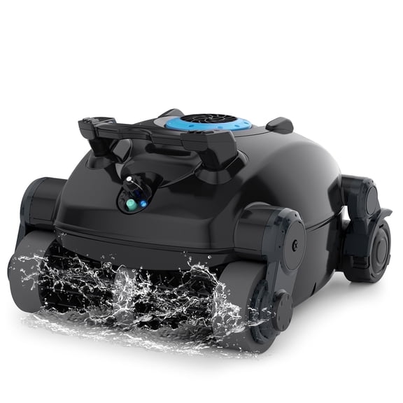 RoboKleen RK-X1 Cordless Robotic Pool Cleaner, Wall Climbing for Inground Pool and Above Ground Pool, Lightweight, 2700 GPH Suction, 8L Large Capacity,Blue
