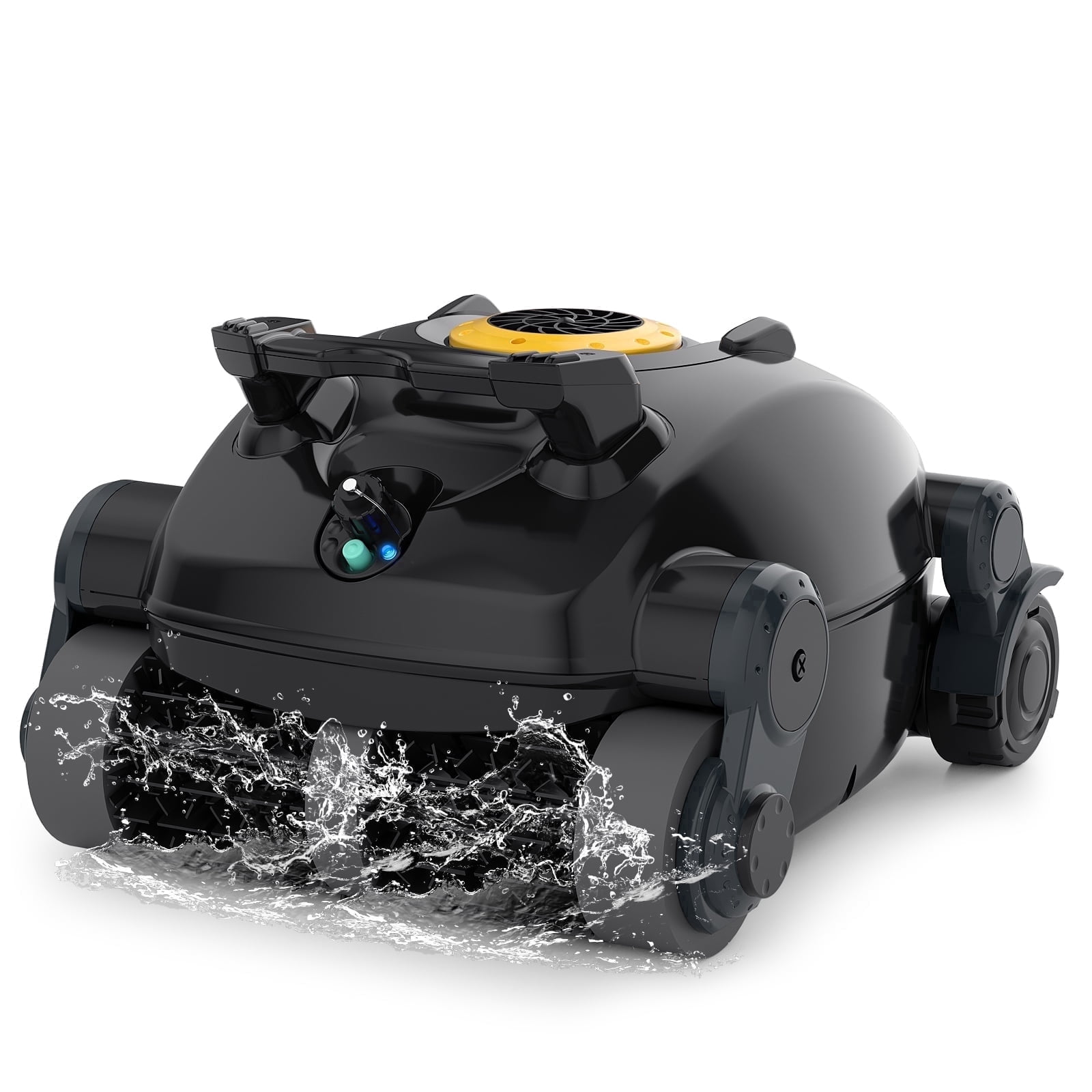 RoboKleen RK-X1 Cordless Robotic Pool Cleaner, Wall Climbing for Inground Pool and Above Ground Pool, Lightweight, 2700 GPH Suction, 8L Capacity,Orange