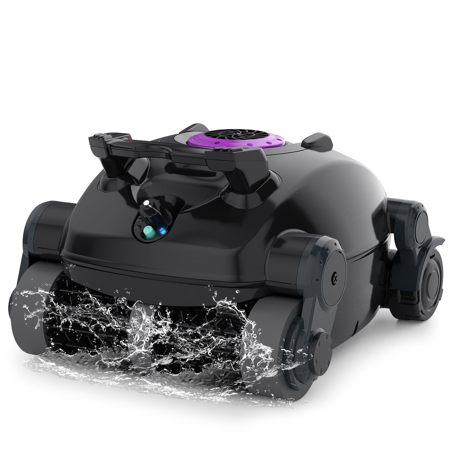 RoboKleen RK-X1 Cordless Robotic Pool Cleaner, Wall Climbing for Inground Pool and Above Ground Pool, Lightweight, 2700 GPH Suction, 8L Large Capacity,Purple