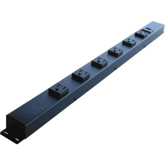 X1 HRU206V1 24 in. 6 TR Outlets Hardwired Power Strip with USB