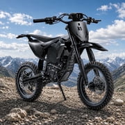 X1 Spark Electric Dirt Bike 4500W Peak Motor up to 60 Miles Range, 50 mph E Dirt Bike with 60V 28.8AH Battery, 14"/12" Fat Tires Dirt Bike Electric for Adults, 
